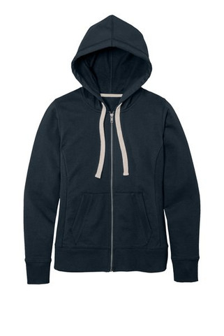 District DT8103 - Sudadera con capucha Re-Fleece con cremallera completa para mujer DT8103