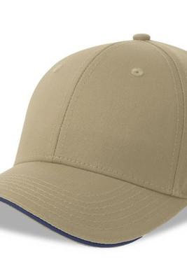 Atlantis Headwear AT291 - 6-paneelinen lippis sandwich-pipingilla