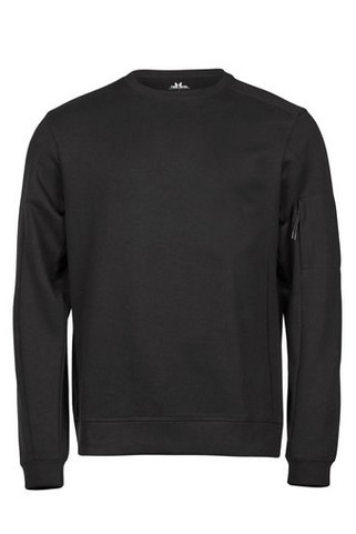 TEE JAYS TJ5700 - Sportlicher Crew Neck Pullover mit Reißverschlusstasche