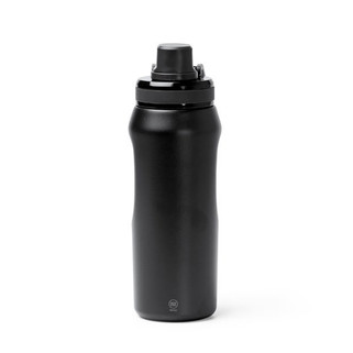 Stamina BI2016 - GERALD Dvoustěnná láhev s tělem z recyklované nerezové oceli 304 s průsvitným víčkem Tritan s integrovaným dávkovačem na šroubovacím uzávěru