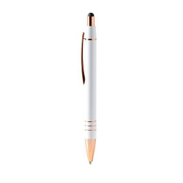 Stamina BL1603 - LEIVA Push-button pen with metal body in matte and details in copper cabling
