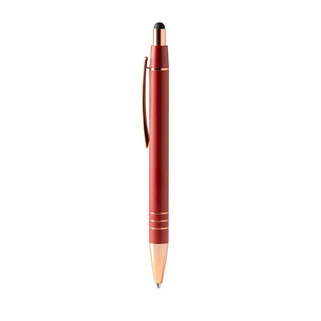 Stamina BL1603 - LEIVA Push-button pen with metal body in matte and details in copper cabling