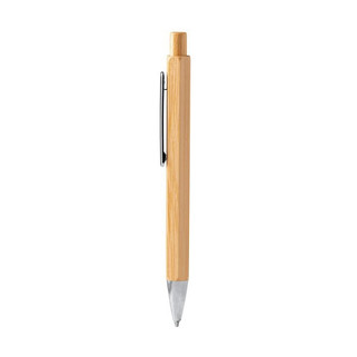 Stamina BL1772 - ALISTER Hexagonal pen with metal body and bamboo push button