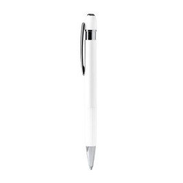 Stamina BL1816 - ENDRIK Pen with recycled aluminium body with striped grip and matte rubber touch finish