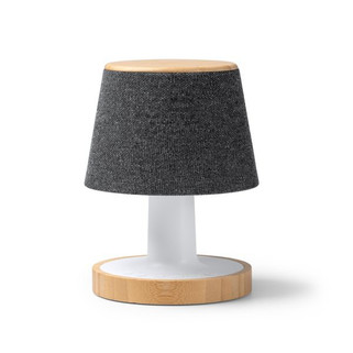 Stamina BS1801 - TREMENS Luidsprekerlamp van 5 W van gerecycled polyester met bamboedetails