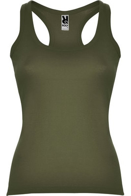 Roly CA6517 - CAROLINA Fitted style tank top with wide and round ribbed neckline and armholes