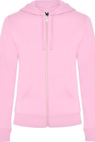 Roly CQ6425 - VELETA Womens sweat jacket with matching hood lining