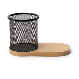 Stamina CR1920 - COSTELO Multifunction metal pen holder with a grid design