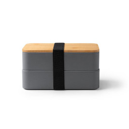 Stamina FI1361 - JANEX PP lunch box with two compartments and bamboo lid