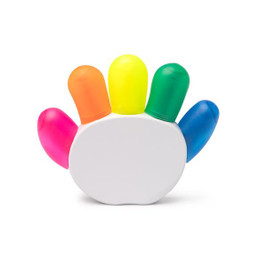 Stamina HW1978 - PUNTER Set of five markers in different colours with hand shaped holder