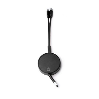 Stamina IA1914 - DAWSON Extendable and retractable charging cable made from recycled aluminium