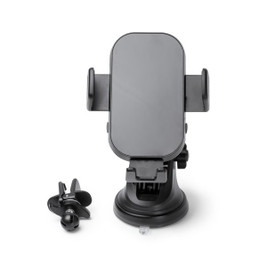 Stamina IA1982 - YOLDIX Car smartphone holder with wireless charging power up to 15 W and two interchangeable mounting options