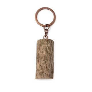 Stamina KO1605 - TOPAC Wooden trunk keychain and metal ring