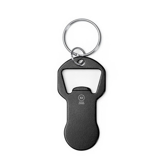 Stamina KO1799 - TAGAN Recycled aluminum keychain bottle opener with coin for the shopping cart