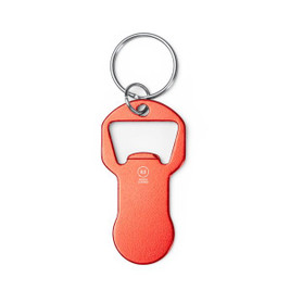 Stamina KO1799 - TAGAN Recycled aluminum keychain bottle opener with coin for the shopping cart