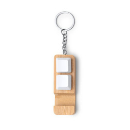 Stamina KO1904 - GALION Bamboo keyring with smartphone holder