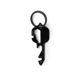 Stamina KO1944 - KERMAN Stainless steel multi-tool key ring in the shape of a key