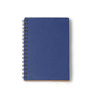 Stamina NB1627 - NUSAX A5 notebook made of recycled cardboard with double spiral ring