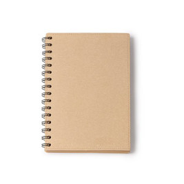 Stamina NB1627 - NUSAX A5 notebook made of recycled cardboard with double spiral ring