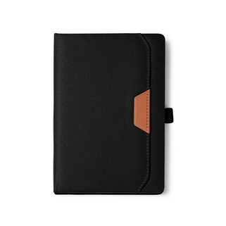 Stamina NB1818 - BELA A5 notepad with 600D RPET hardcover and PU with outer pocket