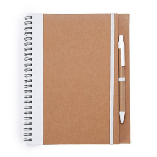 ALANI Spiral ring notebook with recycled cardboard hardcovers - EgotierPro NB8073