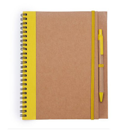 ALANI Spiral ring notebook with recycled cardboard hardcovers - EgotierPro NB8073