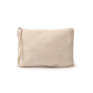 Stamina NE1661 - NASBIL Toiletry bag 100% cotton 260 g/m² with zip closure and colour hanger handle