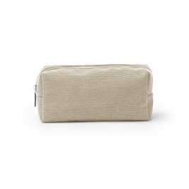 Stamina NE2044 - BONETE Corduroy toiletry bag with a main compartment and a zip closure in a matching colour to the body
