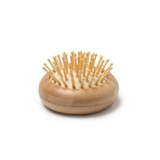 Stamina PI1591 - SELDON Folding hair brush with bamboo body and bristles