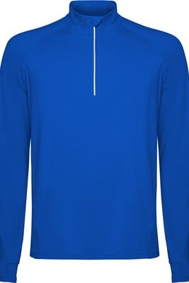 Roly SU1031 - ESTAMBUL Technická mikina z broušené tkaniny s raglánovým rukávem a obráceným designem se zapínáním na poloviční zip s reflexním detailem