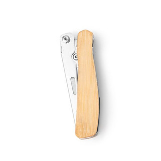 Stamina TO1946 - FUSCO 4 in 1 multi tool made from stainless steel with a bamboo body