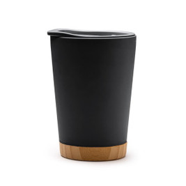 Stamina VA1686 - MIRIN Double-walled cup with recycled PP body and bamboo base