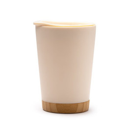 Stamina VA1686 - MIRIN Double-walled cup with recycled PP body and bamboo base
