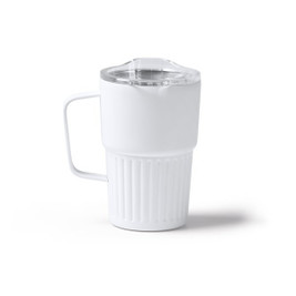 Stamina VA1794 - NUBEX Recycled 304 stainless steel thermal cup with double-walled bevelled design