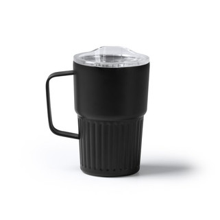Stamina VA1794 - NUBEX Recycled 304 stainless steel thermal cup with double-walled bevelled design