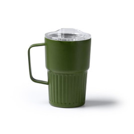 Stamina VA1794 - NUBEX Recycled 304 stainless steel thermal cup with double-walled bevelled design