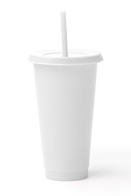 Stamina VA1995 - BAKY Reusable cup with lid and straw made from recycled PP