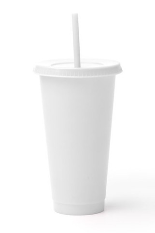 Stamina VA1995 - BAKY Reusable cup with lid and straw made from recycled PP