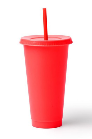 Stamina VA1995 - BAKY Reusable cup with lid and straw made from recycled PP