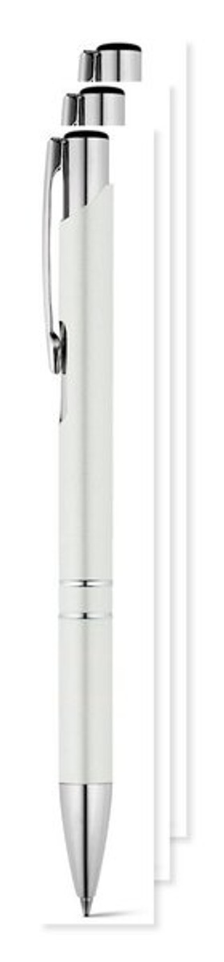 Pak van 3 Egotier 91311 - Aluminium balpen met clip