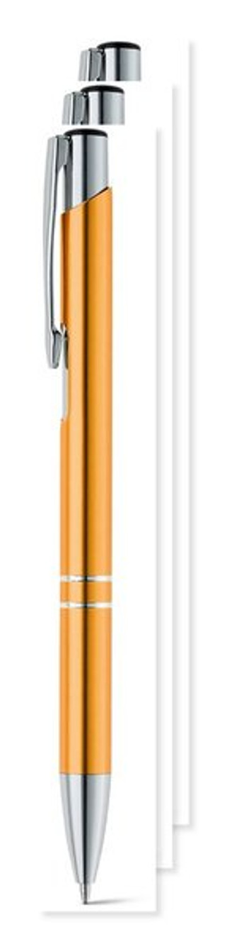 Pack mit 3 Egotier 91311 - Aluminium-Kugelschreiber mit Clip