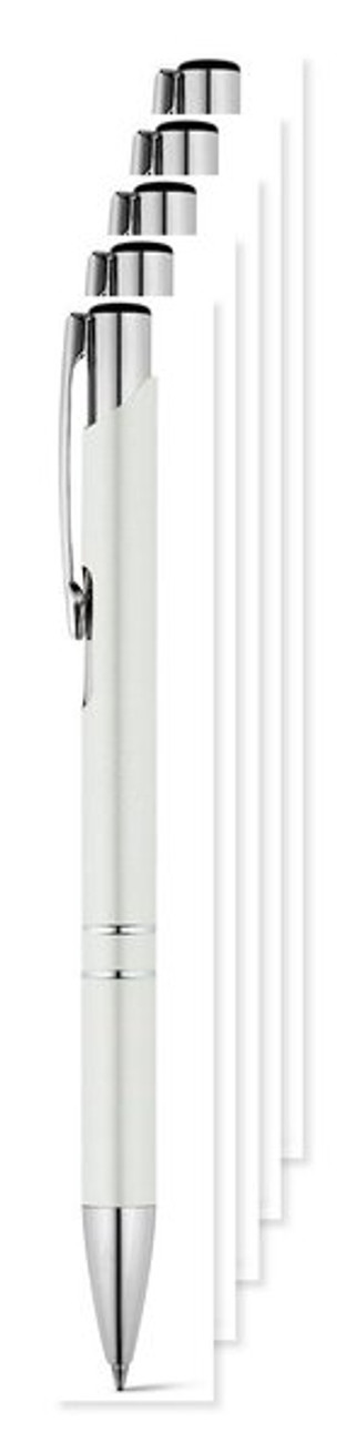 Pak van 50 Egotier 91311 - Aluminium balpen met clip