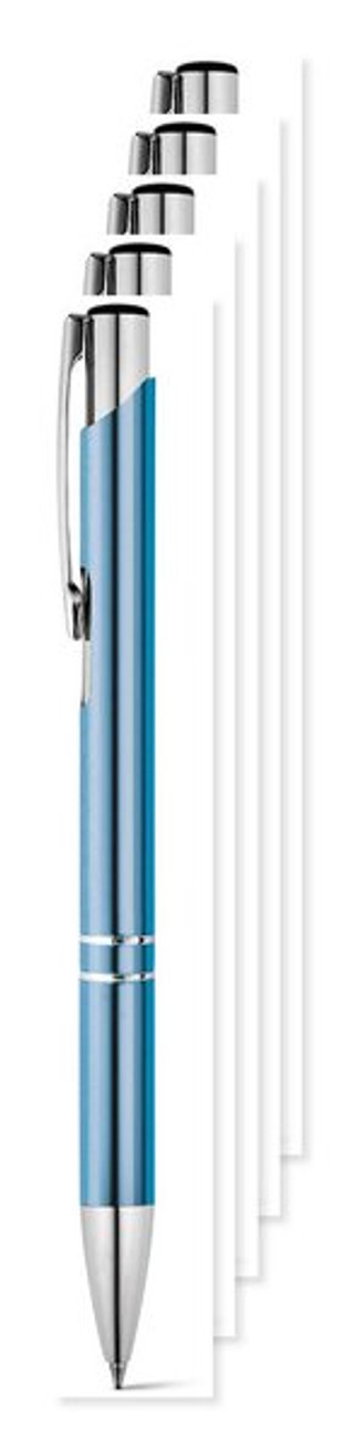 Pak van 50 Egotier 91311 - Aluminium balpen met clip