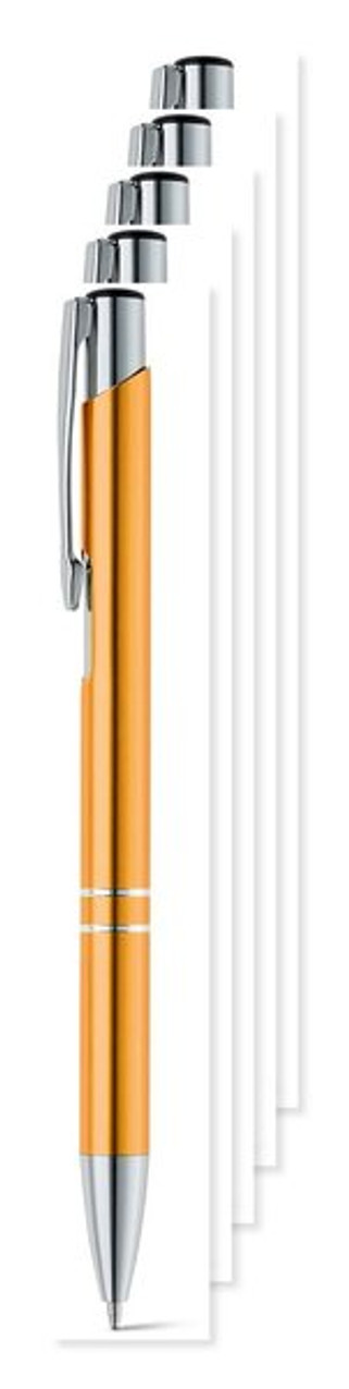 Pack mit 50 Egotier 91311 - Aluminium-Kugelschreiber mit Clip