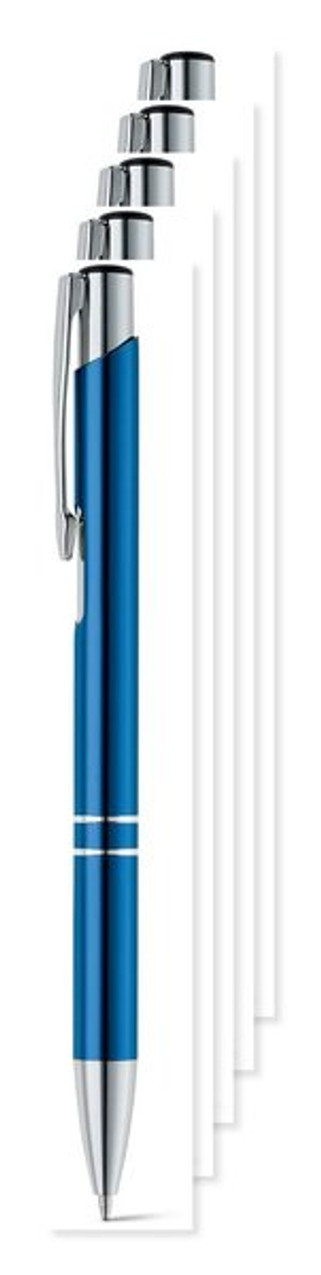 Pak van 50 Egotier 91311 - Aluminium balpen met clip