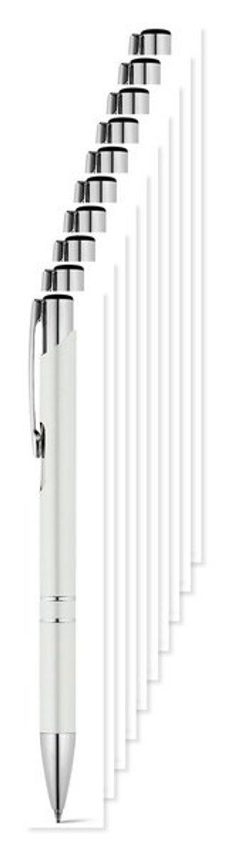 Pak van 100 Egotier 91311 - Aluminium balpen met clip