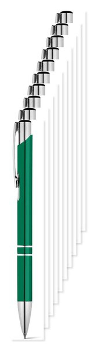 Pak van 100 Egotier 91311 - Aluminium balpen met clip