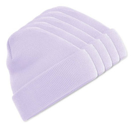 Pakke med 5 Beechfield BF045 - Vintervarm Beanie med Flap til Komfort