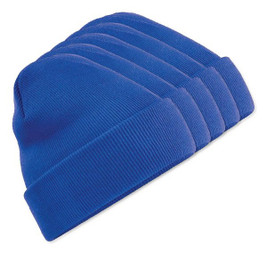 Pakke med 50 Beechfield BF045 - Vintervarm Beanie med Flap til Komfort