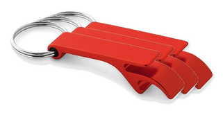 Pack de 3 Egotier 93151 - Porte-clés en aluminium avec ouvre-capsules